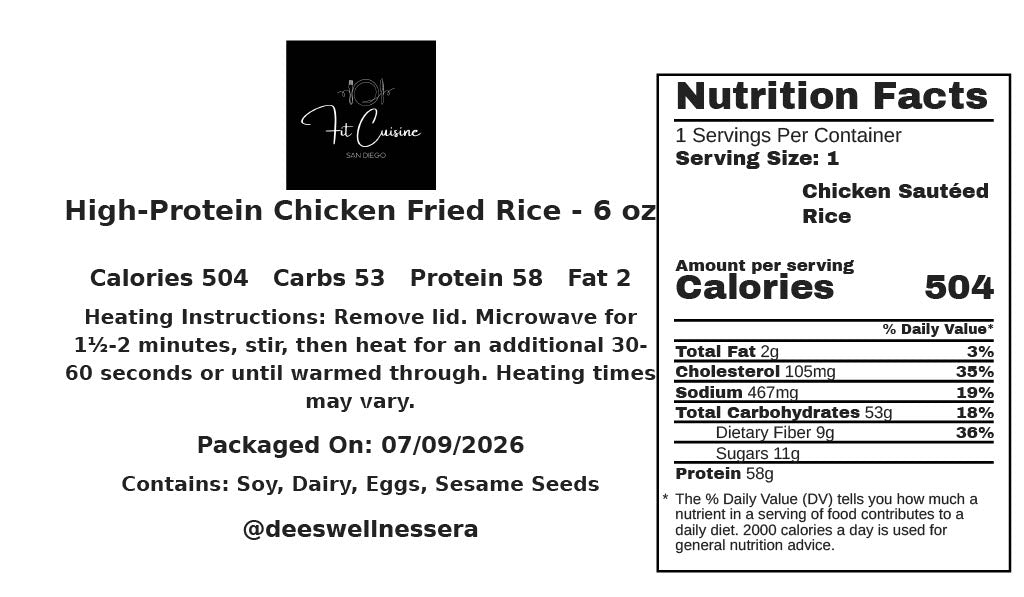 High-Protein Chicken Fried Rice