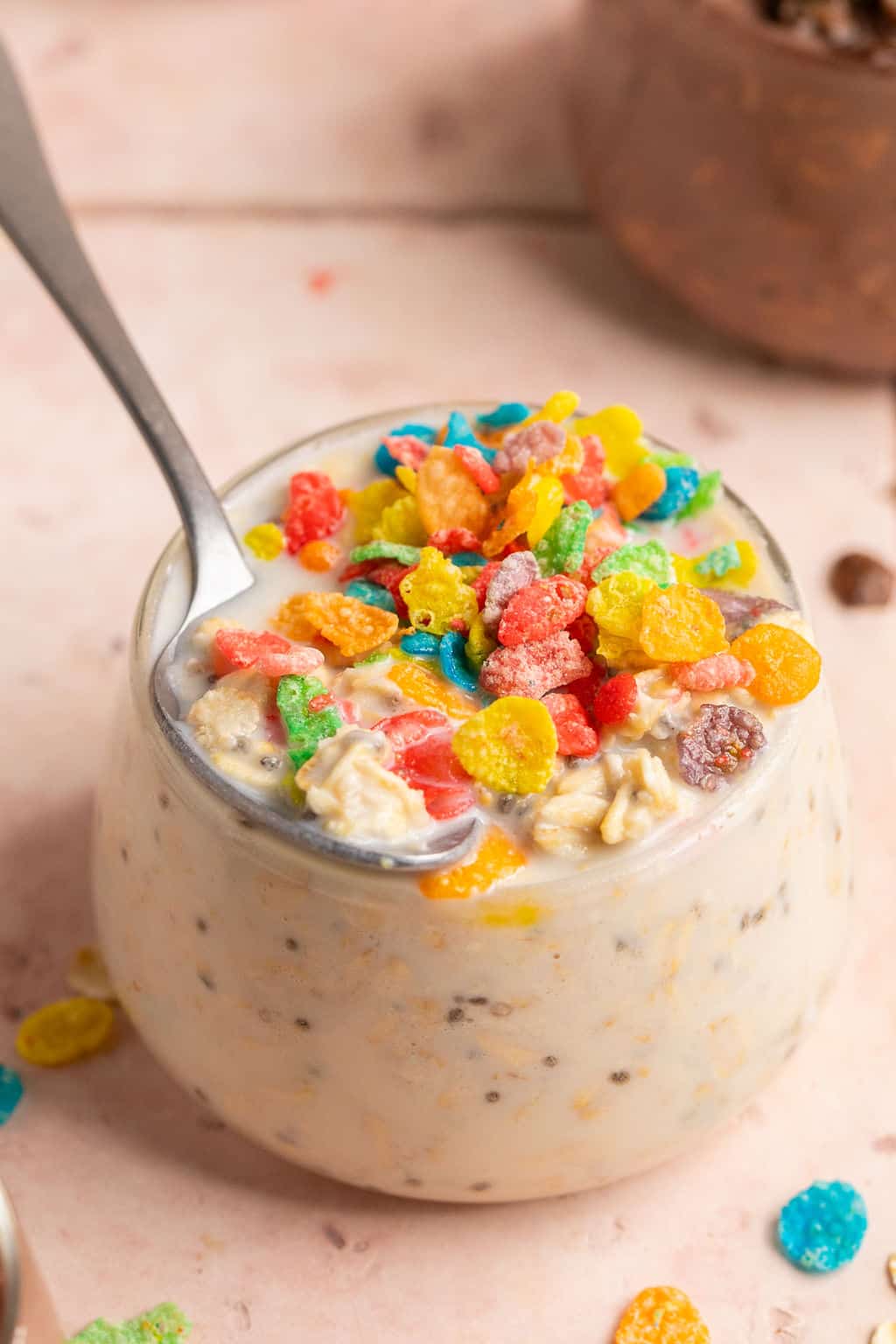 Fruity Cereal Protein Overnight Oats