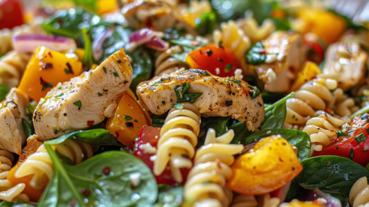Mediterranean Chicken Protein Pasta