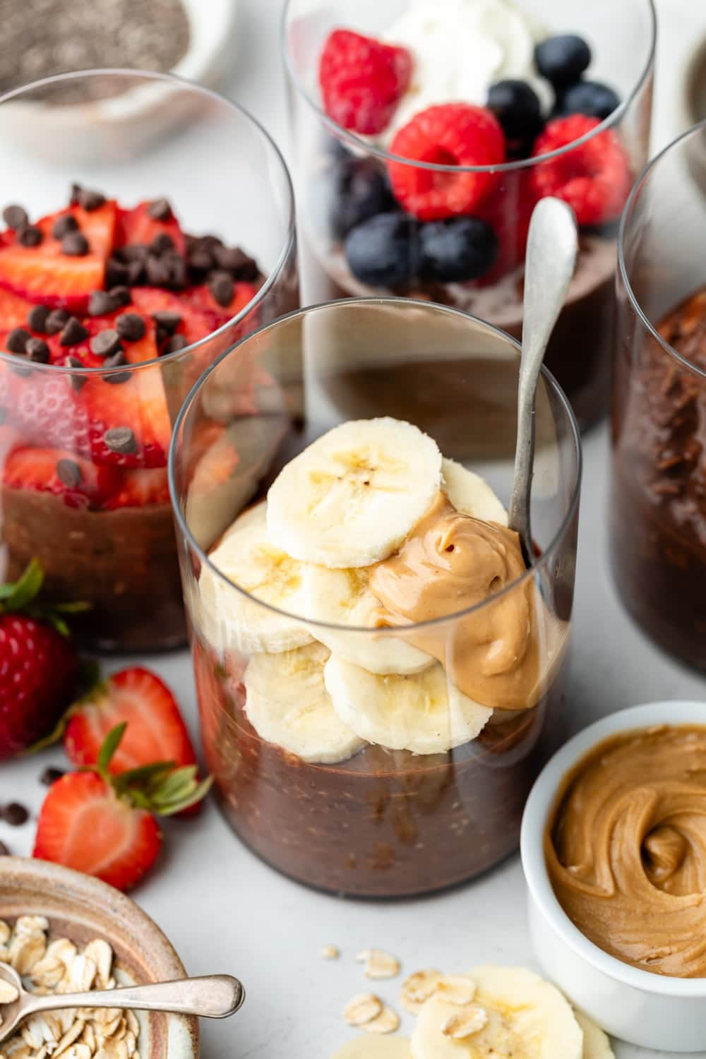 Chocolate Brownie Protein Overnight Oats