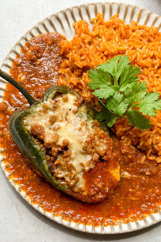 Turkey Picadillo Chile Relleno Bowl