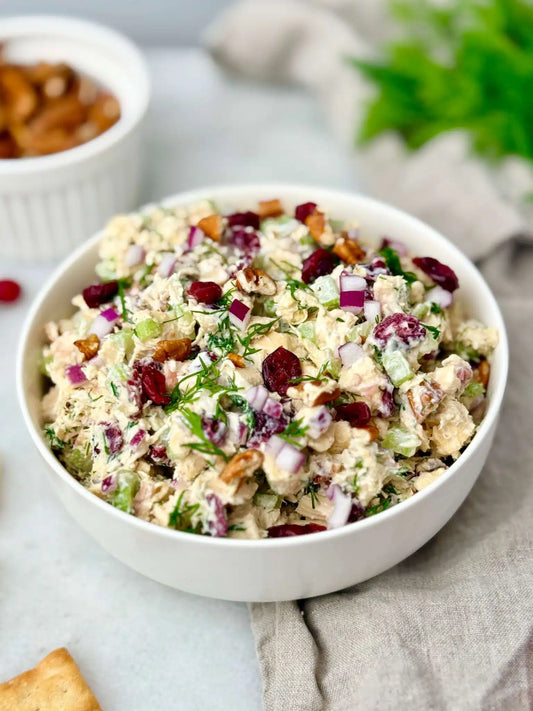 Cranberry Pecan Chicken Salad with Artisan Lettuce Boats