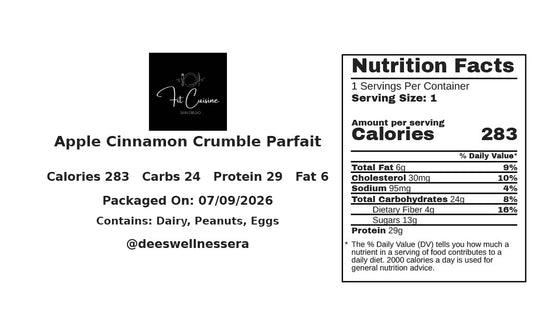 Apple Crumble Protein Parfait