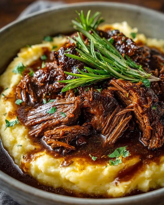 Slow Braised Garlic Herb Beef Pot Roast