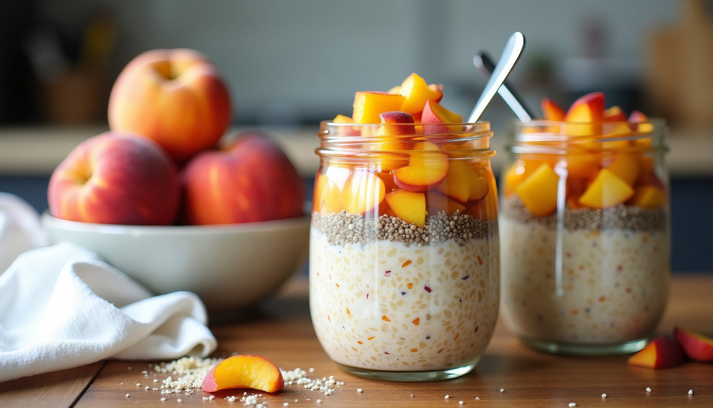 Peaches & Cream Overnight Oats