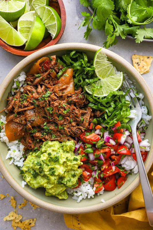 Slow-Cooked Beef Barbacoa Power Bowl
