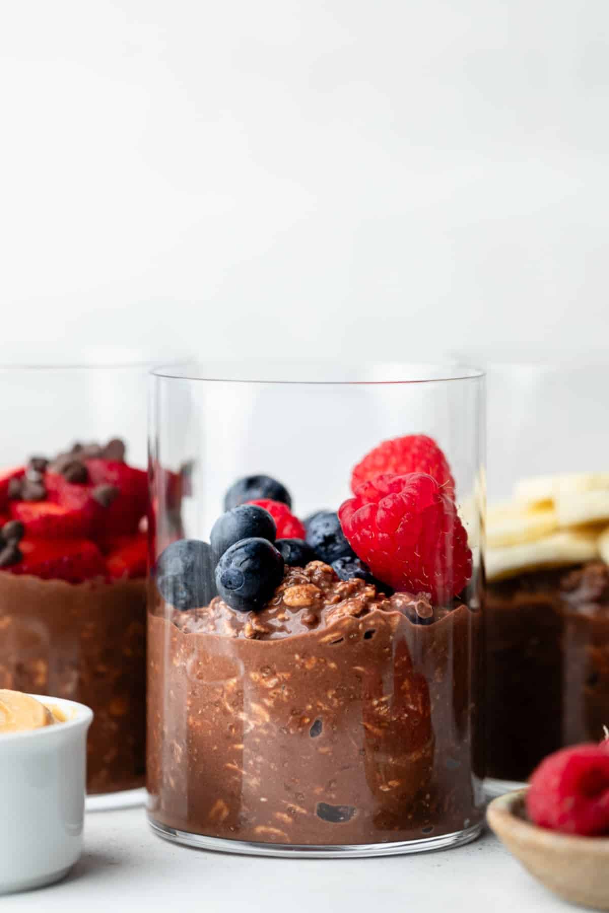 Chocolate Brownie Protein Overnight Oats