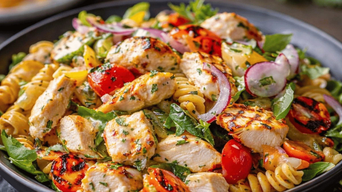 Mediterranean Chicken Protein Pasta