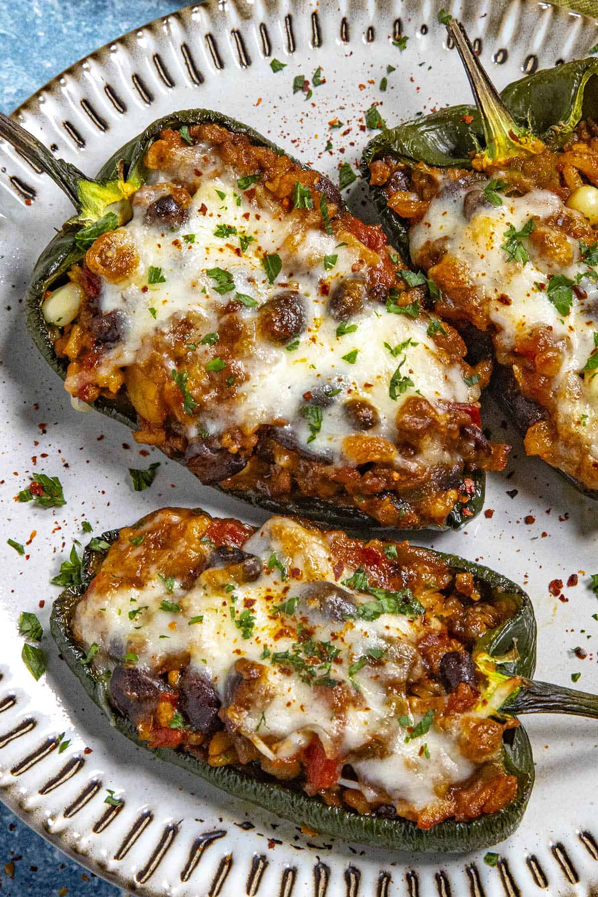 Turkey Picadillo Chile Relleno Bowl