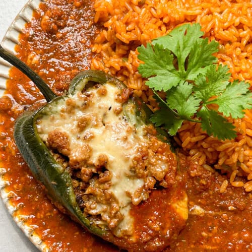 Turkey Picadillo Chile Relleno Bowl