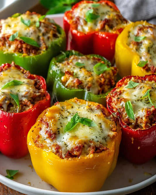 Low-Carb Turkey Picadillo Stuffed Peppers