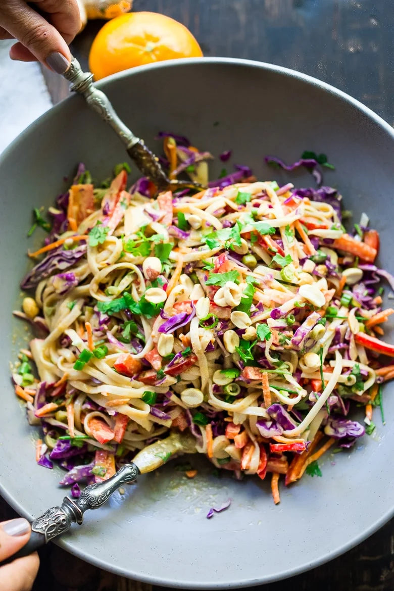 Cold Thai Chicken Noodle Salad